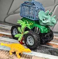 Nowy Dinowóz pojazd do transportu dinozaurów - zabawki