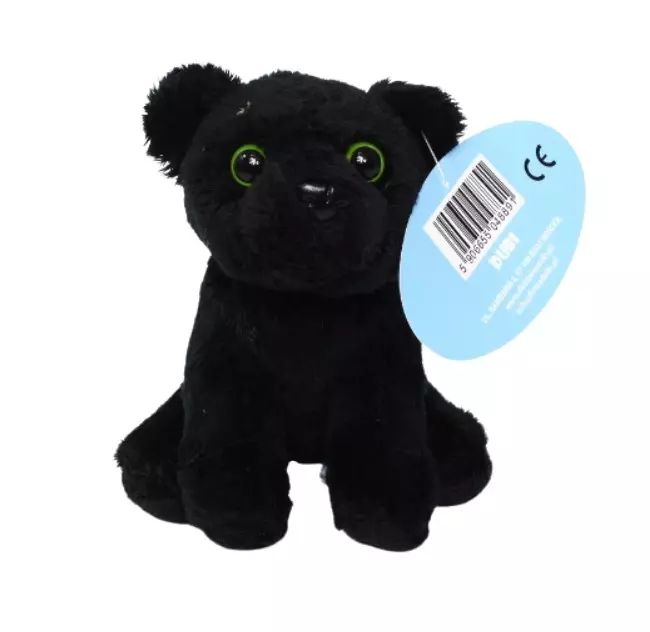Pluszak Czarna pantera siedząca 14cm. Dubi