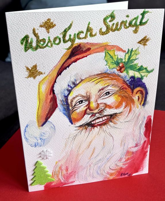 Kartki Świąteczne ręcznie malowane