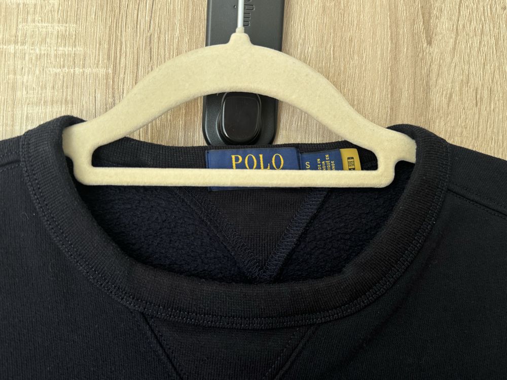 Bluza Polo Ralph Lauren S granatowa nowa kolekcja crewneck old money