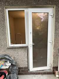 Drzwi oraz okno plastikowe