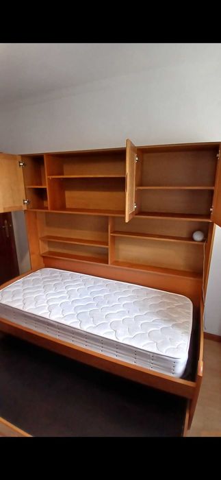 Conjunto de Cama Dupla e Armário embutido de Qualidade (Madeira e MDF)