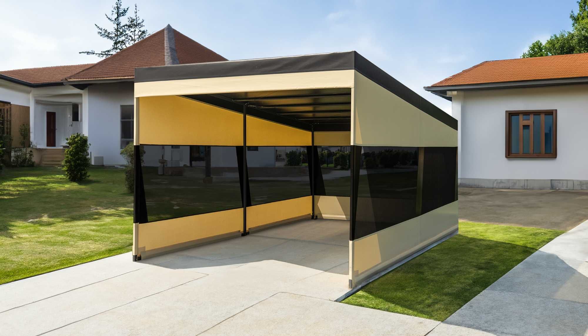 Wiata samochodowa CARPORT- Stabilna konstrukcja - Zadaszenie - Garaż