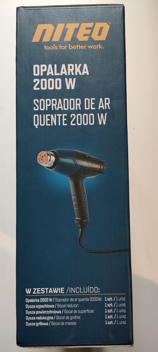 Opalarka NiteoTools 2000W Z gwarancją producenta.