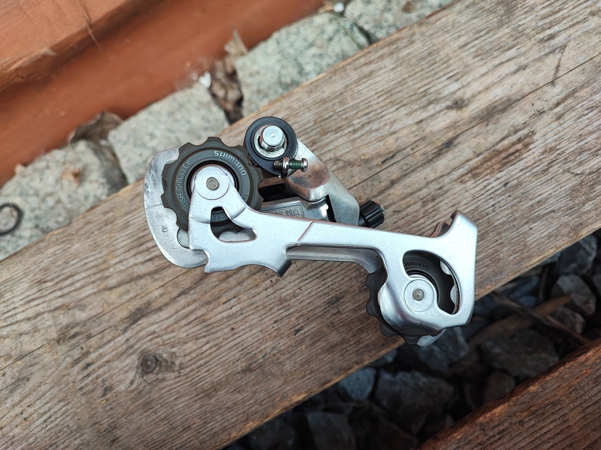 Tylna przerzutka rowerowa Shimano Deore XT M735 7s retro mtb