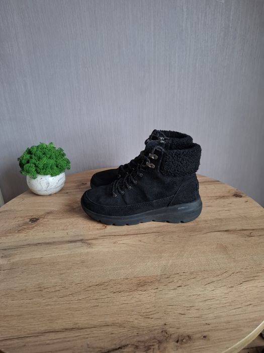Зимние ботинки Skechers 37р, женские  чёрные ботильоны