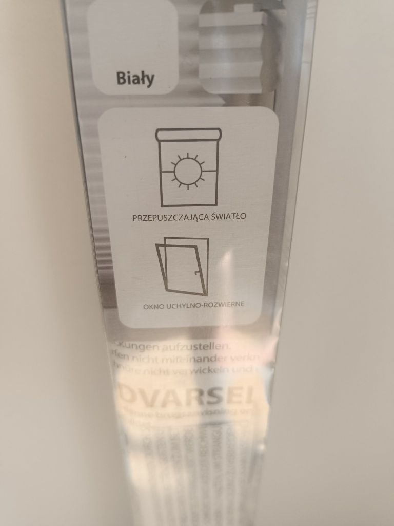 Roleta okienna plisowana BIAŁA 90x130