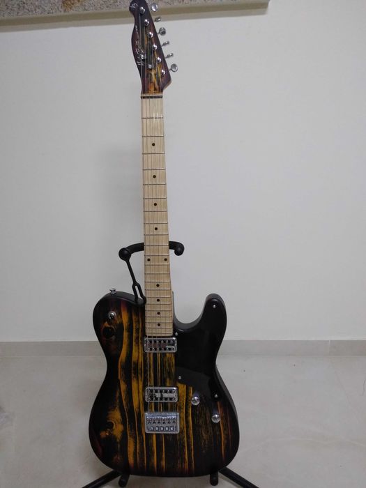 gitara elektryczna harley benton Te-90 flt orange blast