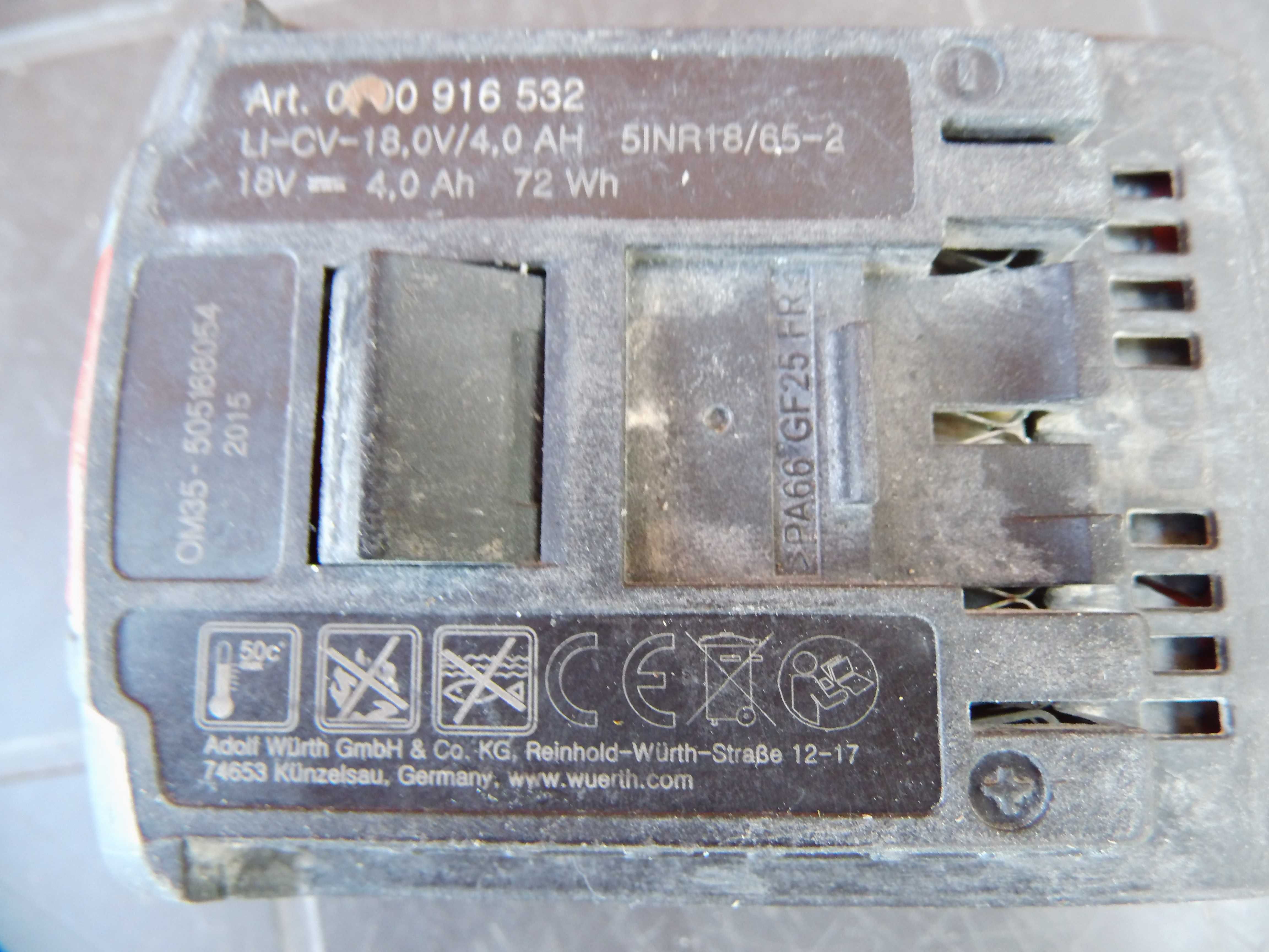 Akumulator Li-Ion 18V 4Ah Würth