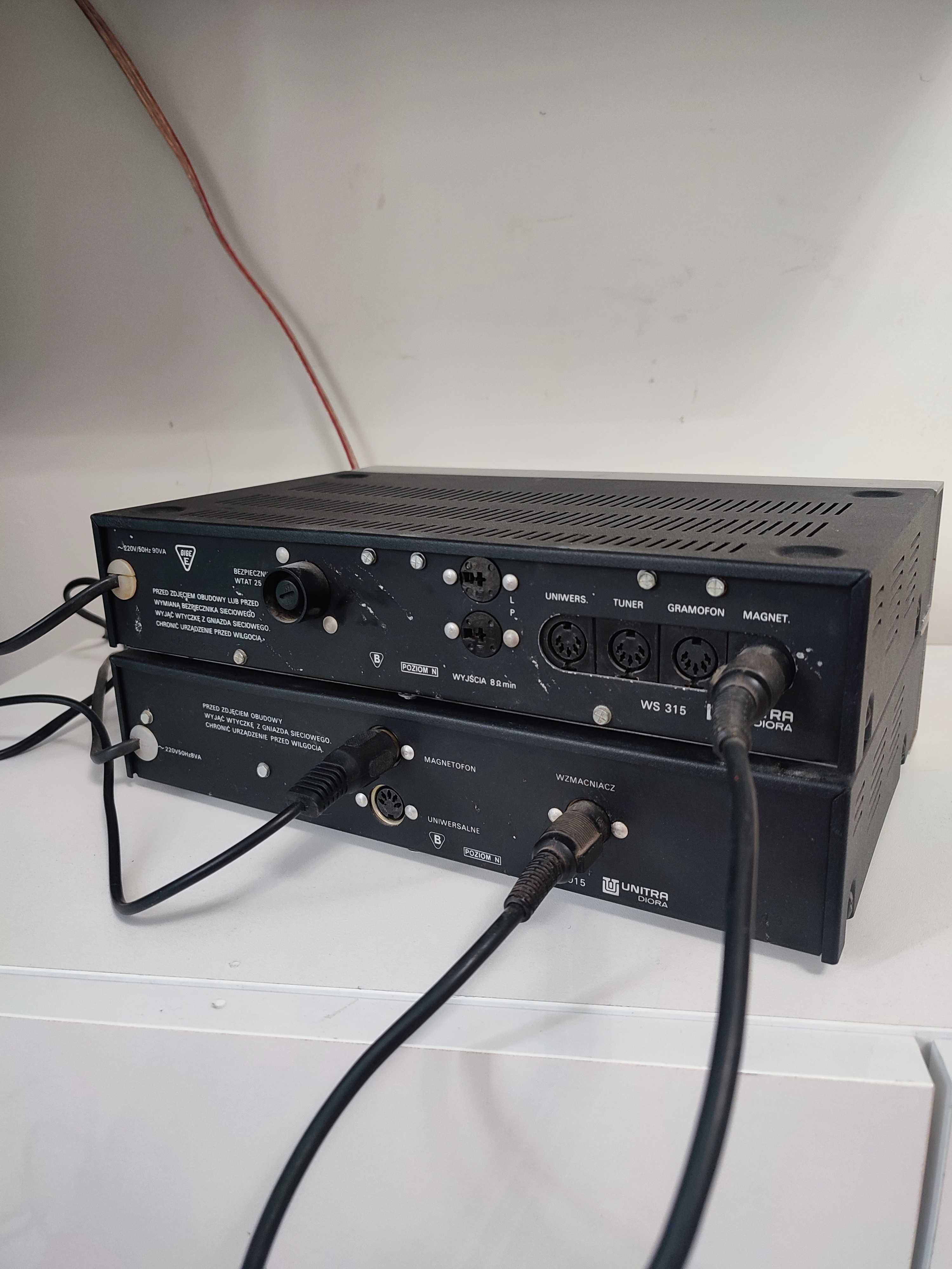 Mini wieża unitra korektor equalizer ws315, fs015