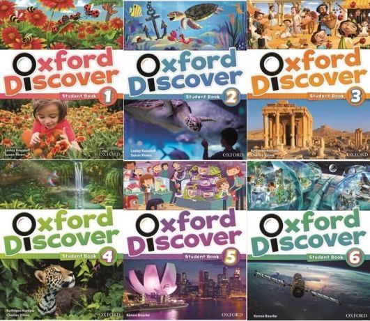 Комплект Oxford Discover 1, 2, 3, 4, 5, 6 книга+зошит