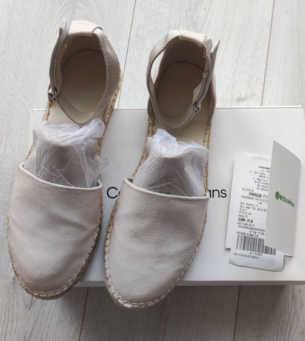 Espadryle Calvin Klein.