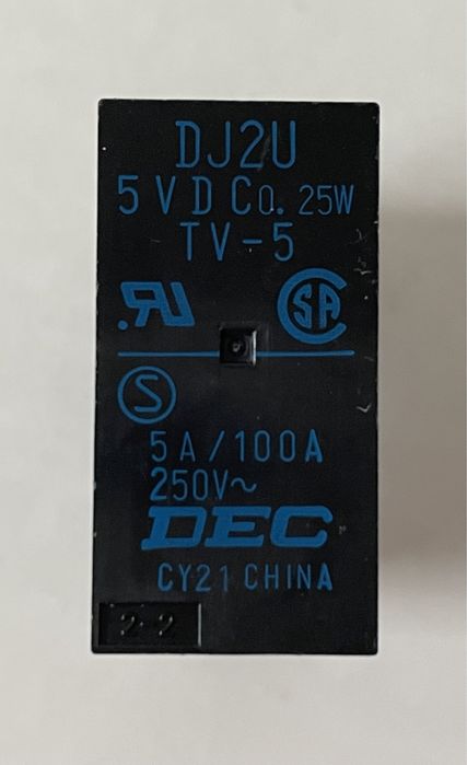Przekaźnik DJ2U - 5 DC -2Z - DEC - Nowy