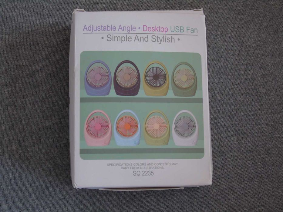 Акумуляторний настільний міні вентилятор USB 2 режими з кутом нахилу