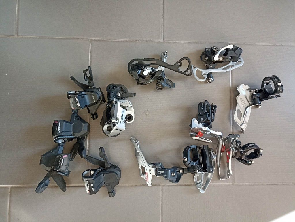 Części rowerowe korba przerzutki Shimano