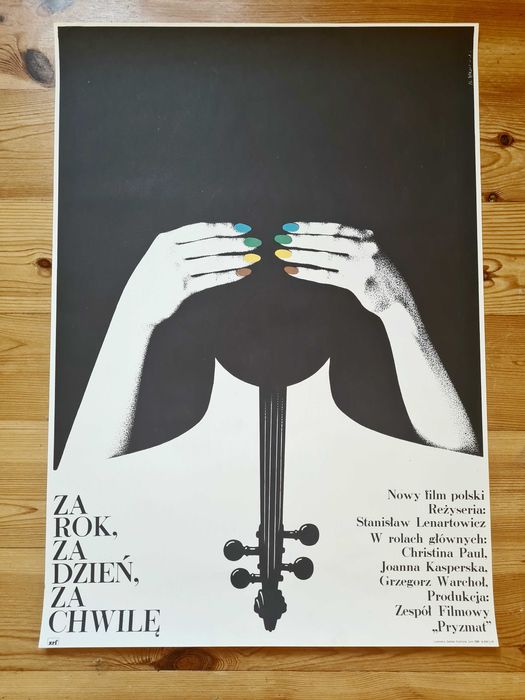 Oryginalny plakat "Za rok za dzień za chwilę" M. Wasilewski 1977r