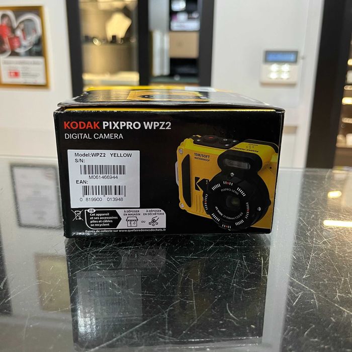 Aparat Kodak PixPro  WPZ2 | Nowy | Żółty | 4x Zoom Optyczny | 16.3Mpix