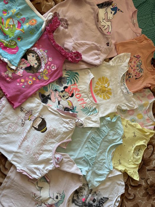 Пакет одягу на дівчинку 2-4р. Джинси, сукня, лосини