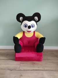 Fotel dziecięcy dla dziecka rozkładany Myszka Miki Disney prezent