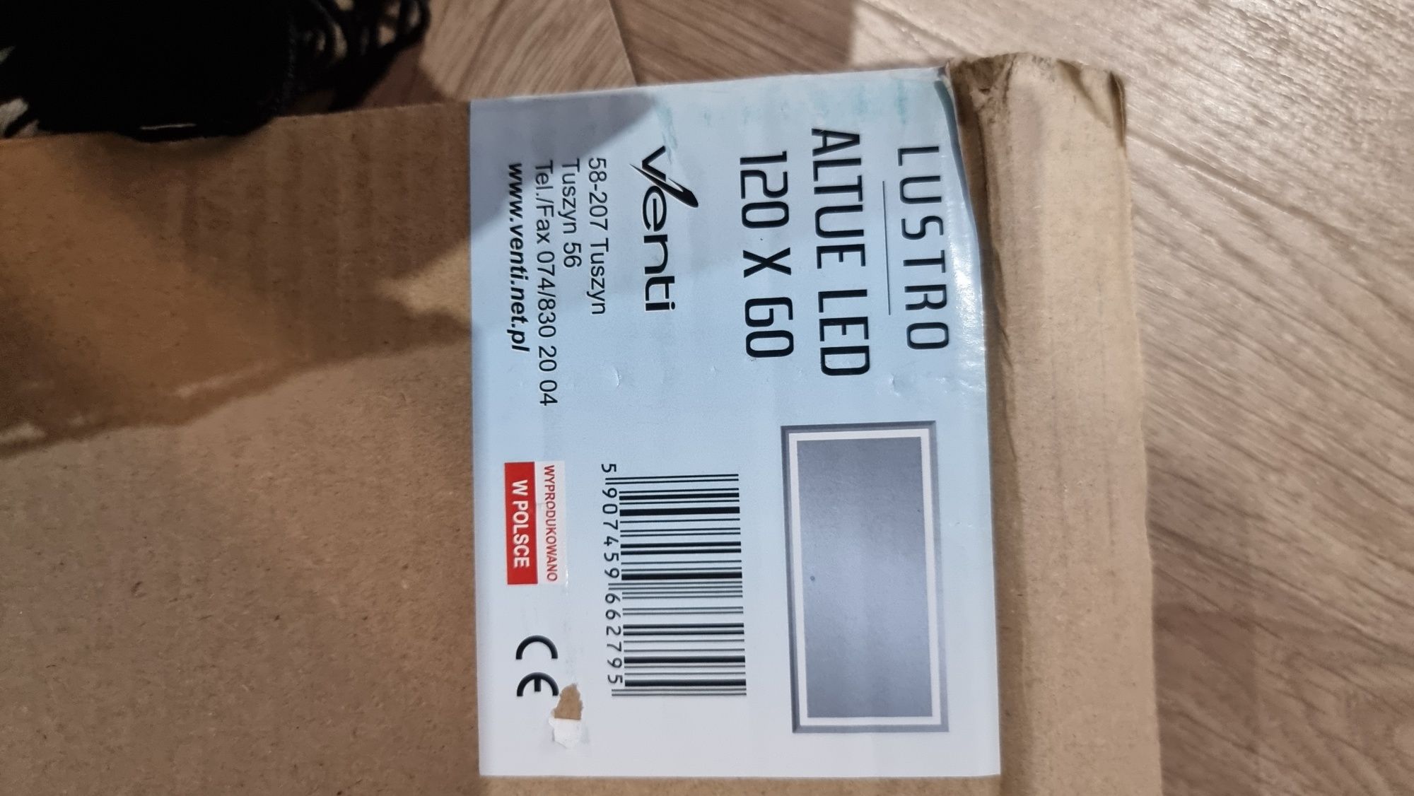 Lustro LED dotykowe duże 120x60