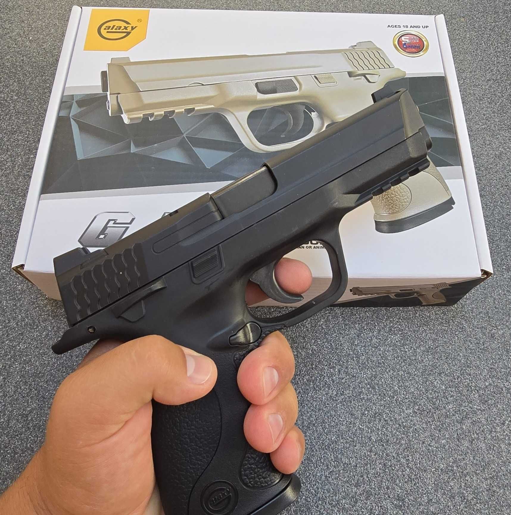 Пістолет Smith & Wesson M&P Galaxy G51 Металевий на кульках 6 мм