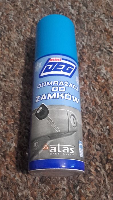 Odmrażacz do zamków ATAS Deg 50ml likwiduje lód rozmraża ochrona zamka