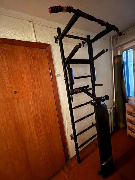 Шведская стенка; турник,брусья,лавка прес,лестница для занятий спортом