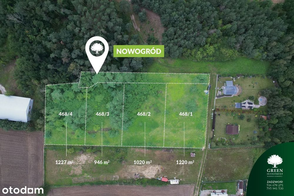 Sprzedam działki – Nowogród k. Golubia-Dobrzynia