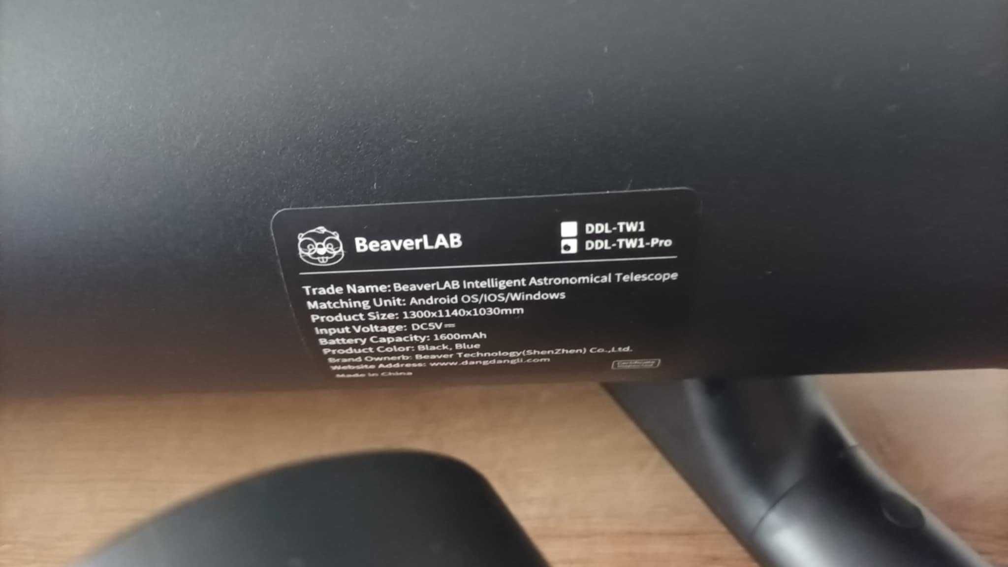 BeaverLAB Smart 4k, teleskop astronomiczny