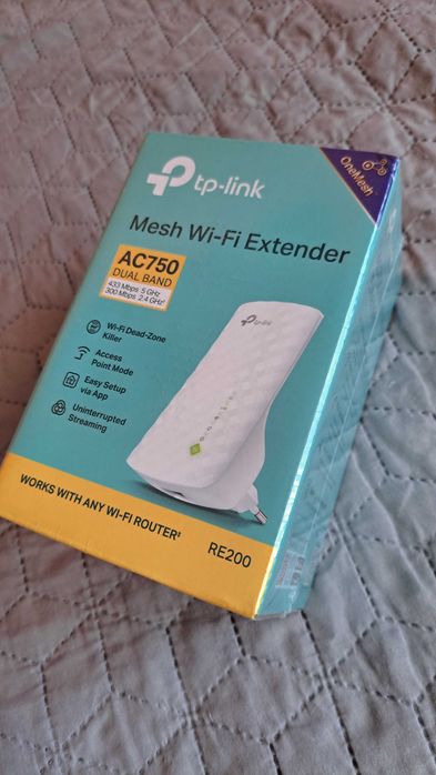 TP-LINK RE200, AC750 Dual, wzmacniacz sygnału WIFI. NOWY!