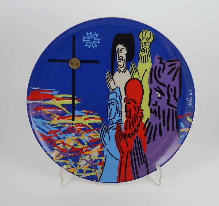 Prato Edição Comemorativa do Fim do Escudo (fabrico Vista Alegre)