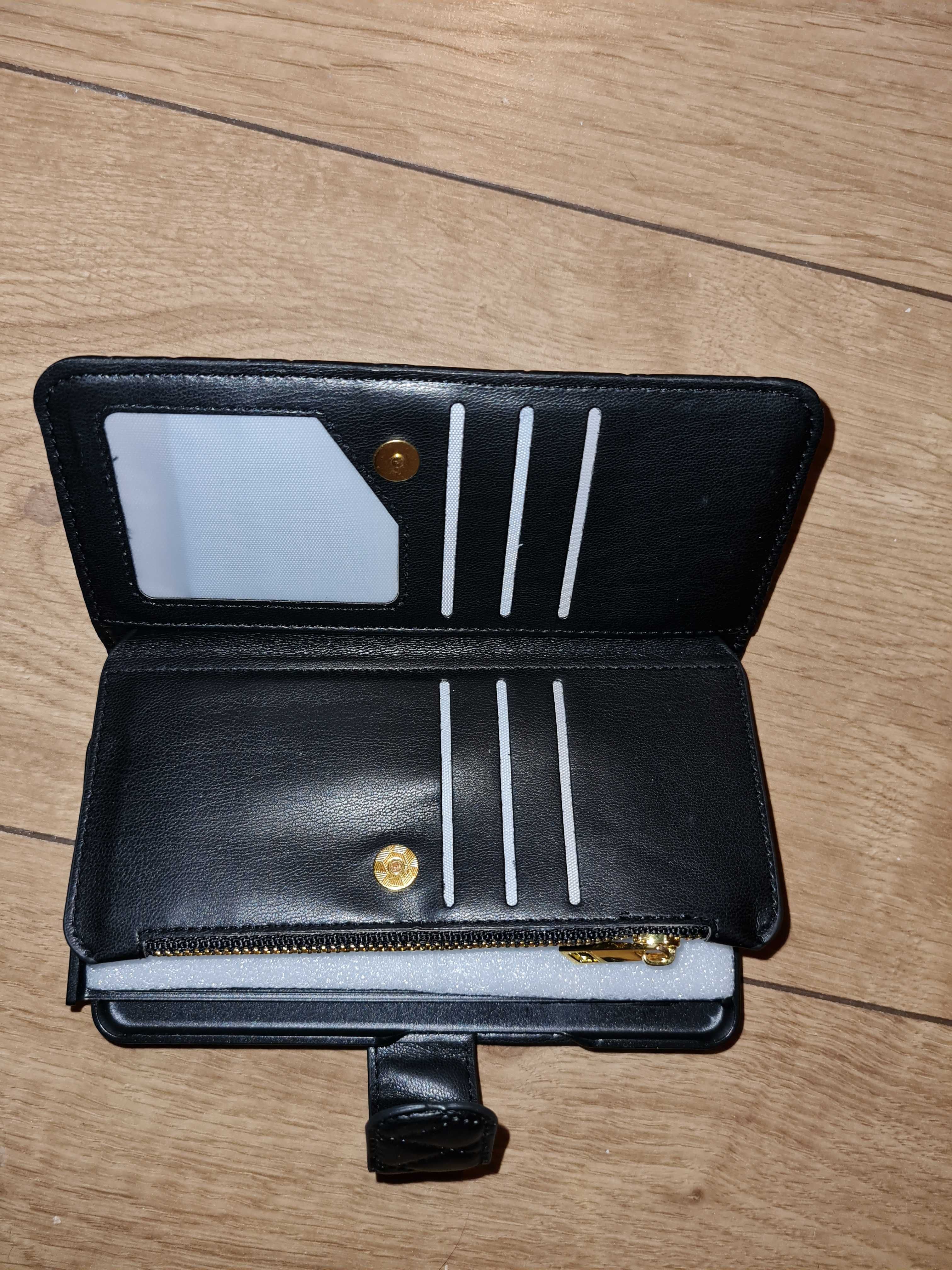 Etui portfel do Samsung Z Fold 4, pikowane