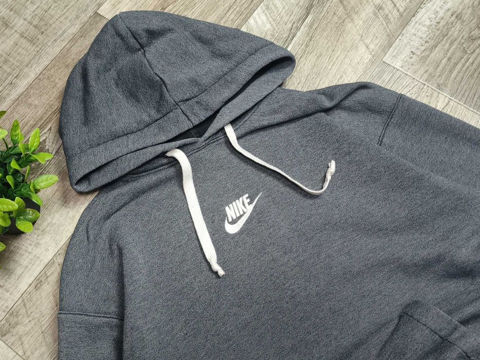 NIKE широке худі чоловіче сіре бавовна М