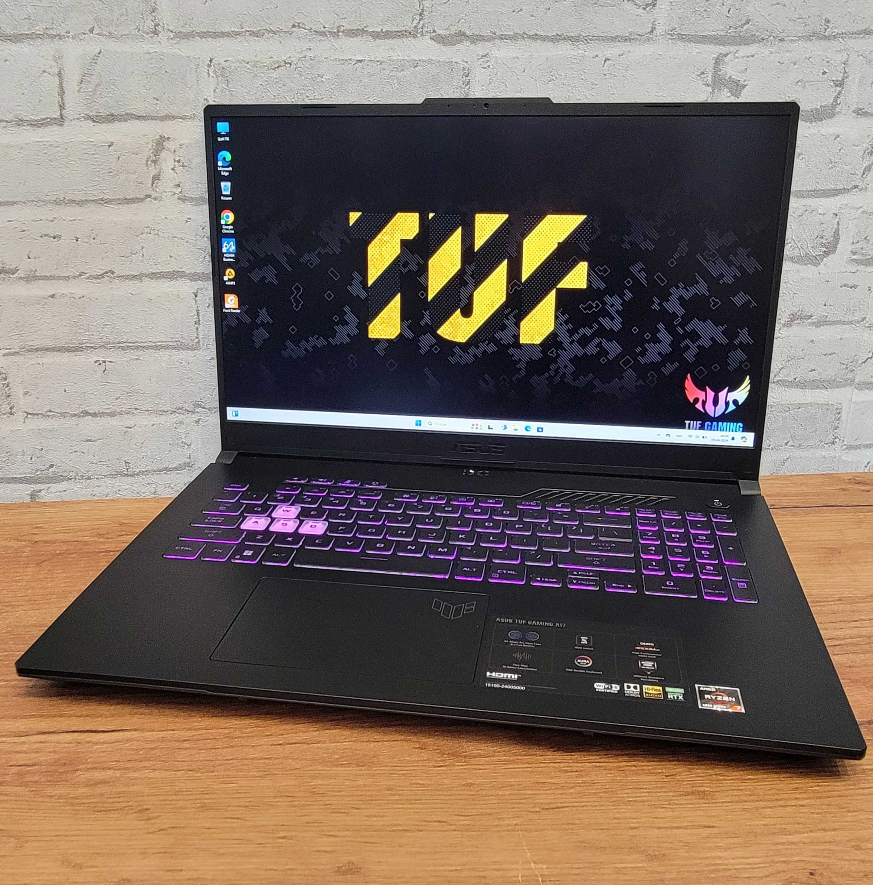 Игровой ноутбук 2023р Asus TUF 17.3"144гц\Ryzen 7-6800H\RTX3050ti\DDR5