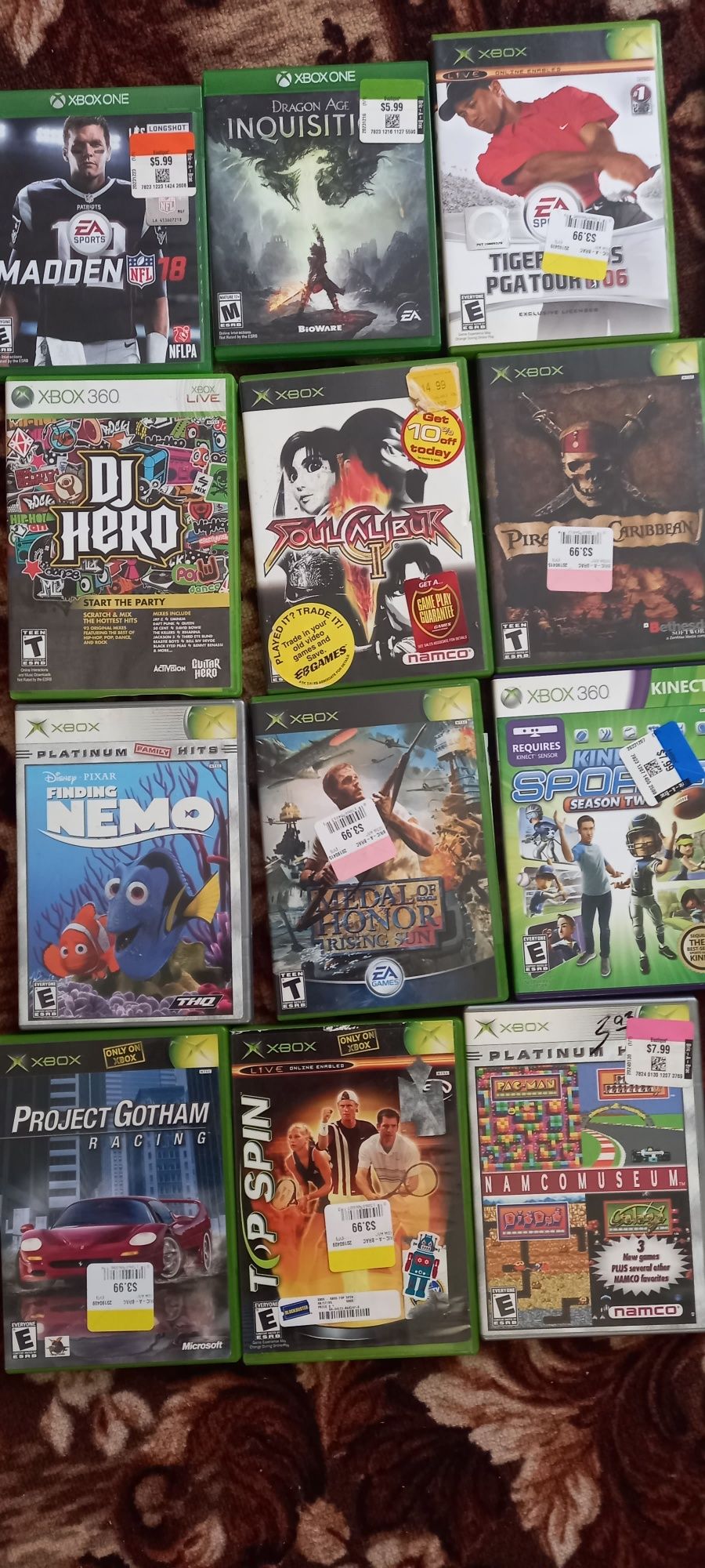 X-box 500гб джойстики,диски,провода