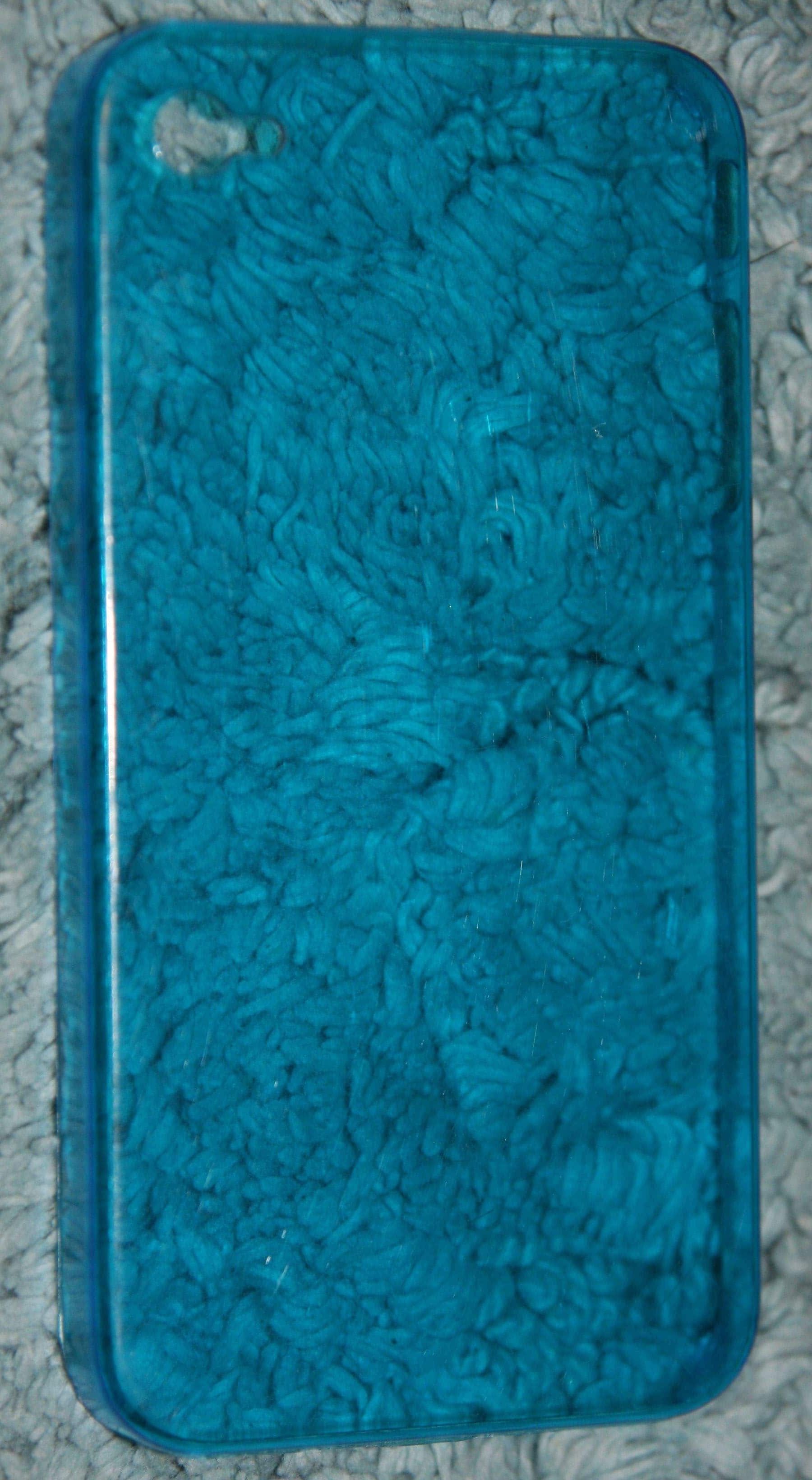 etui iPhone 4/4s plecki plastikowe przeżroczysty niebieske