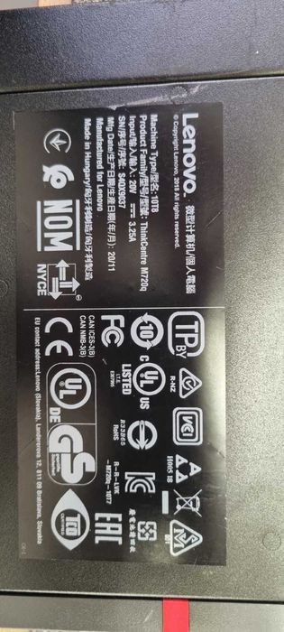 Computador Lenovo ThinkCentre Tiny M720q i3 9100T 16GB NVME 256GB Wifi