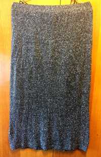 Спідниця юбка пістрява максі з розрізом