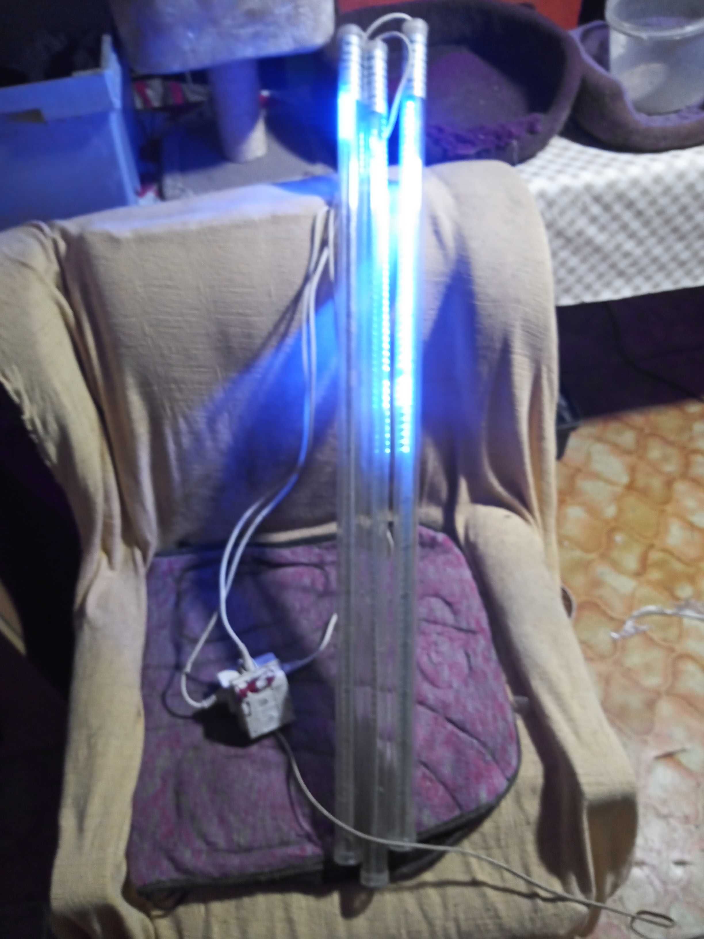 Meteor Shower lighting 3 szt.1030 mm niebieski led+gratis
