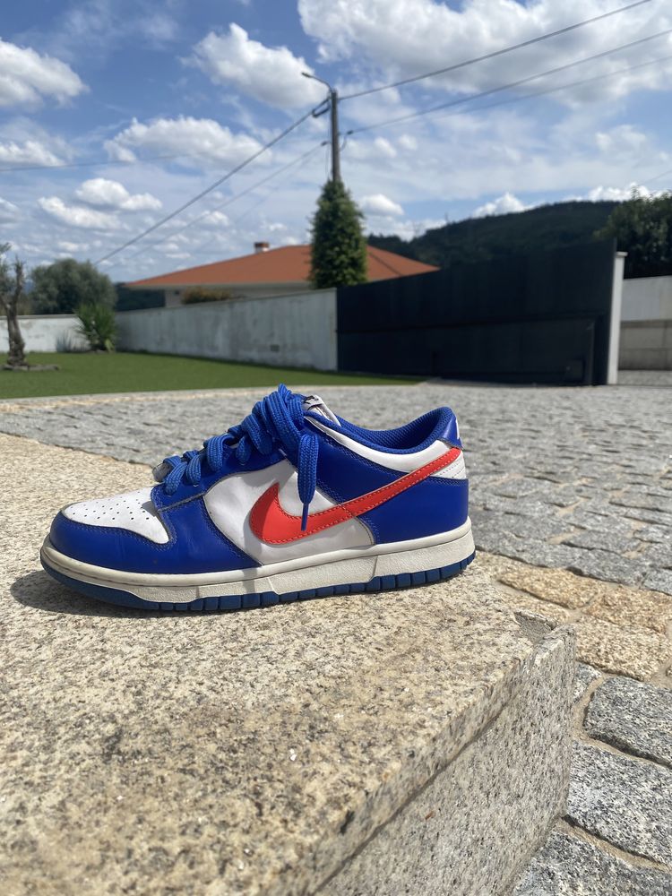 Nike dunk azuis e pretas