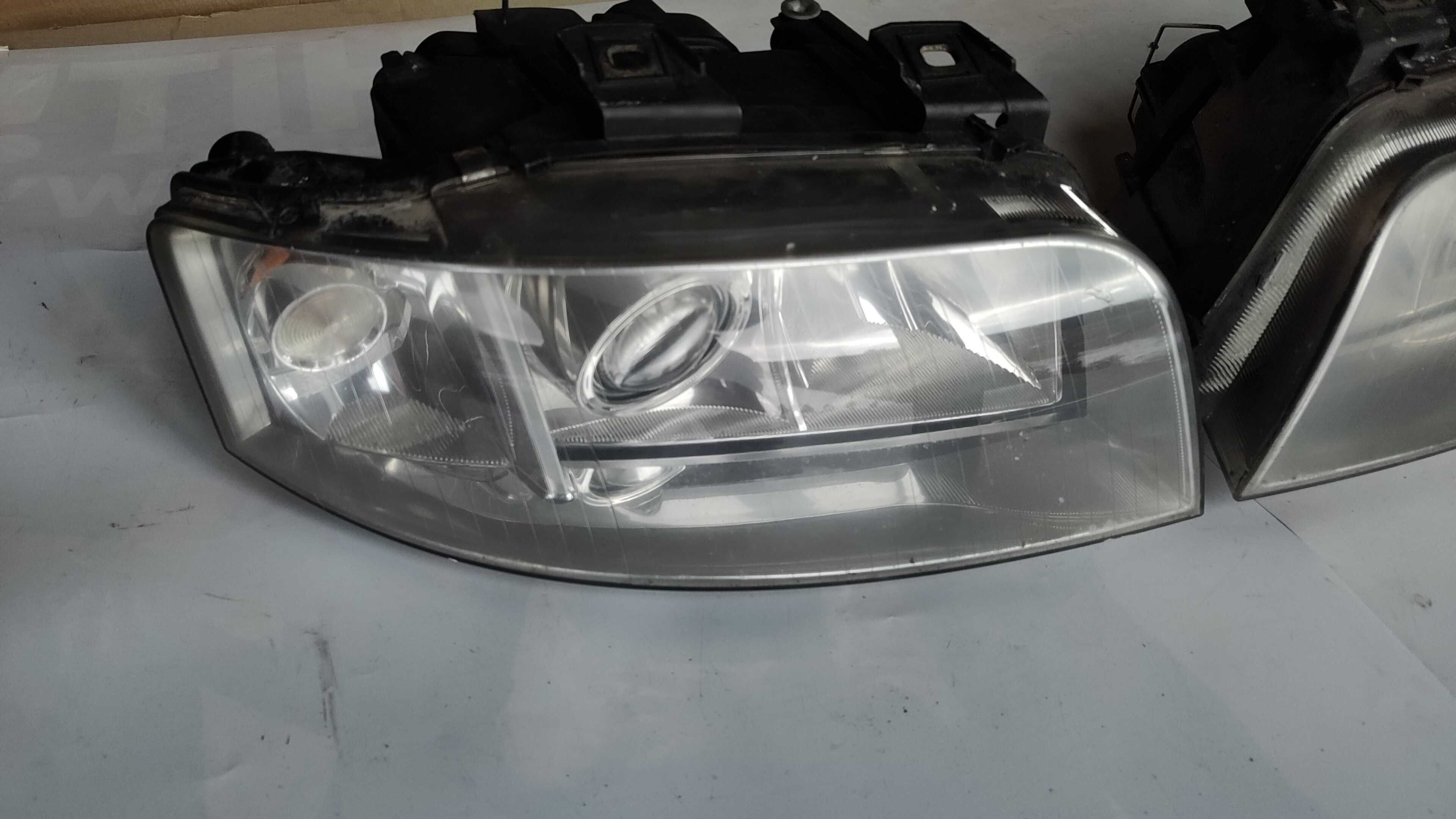 Lampa Lampy Lewa Prawa Przód Kpl AUDI A6 C5 Lift 00-05.r Eu XENON