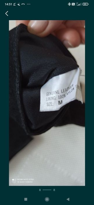 Rękawiczki skórzane 6,5