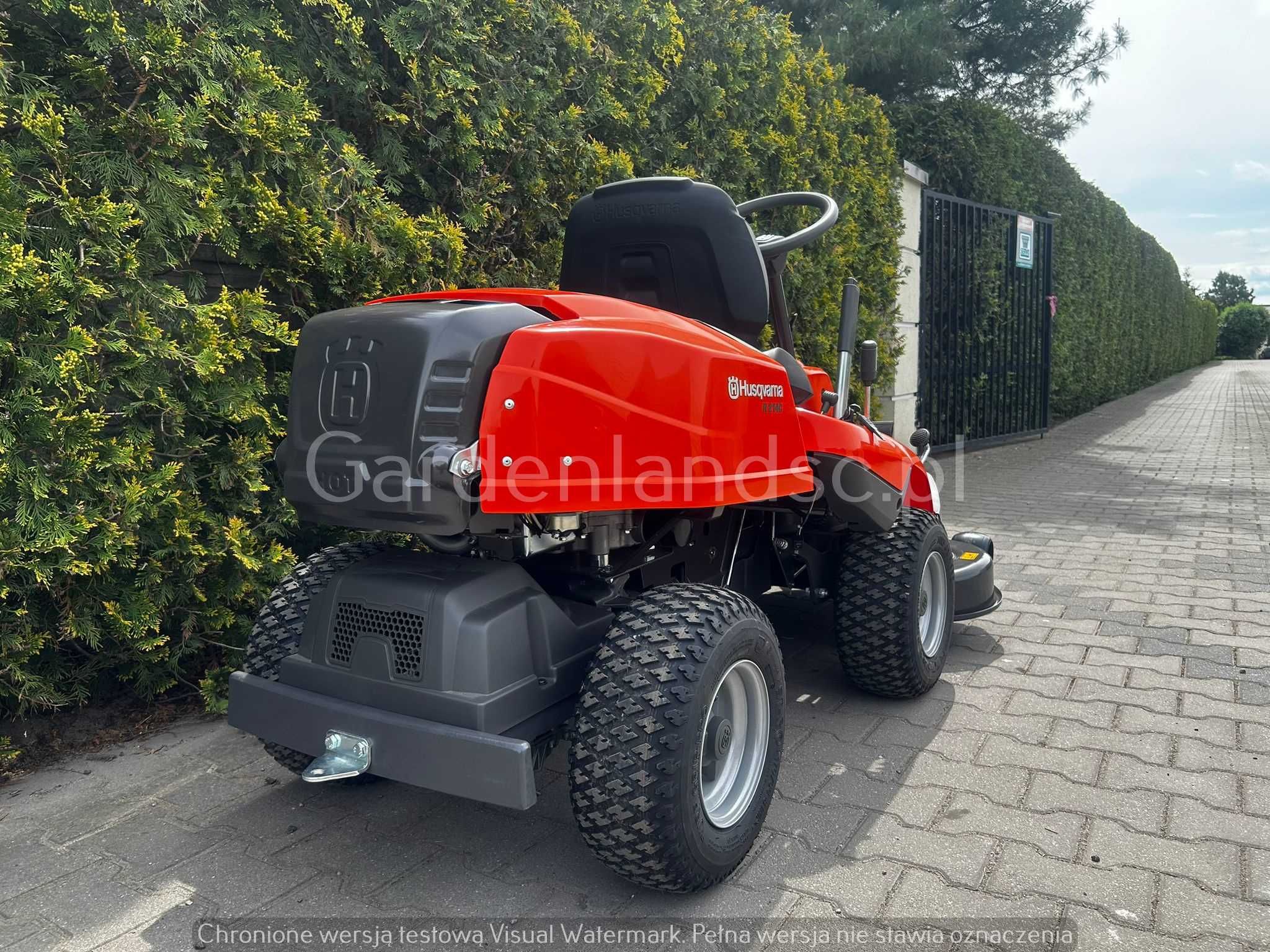 NOWY Rider traktorek kosiarka Husqvarna R 214C z kosiskiem 94cm