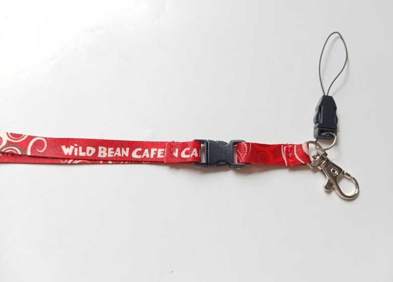 Smyczka na klucze czerwona biała Smycz na telefon WBC