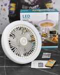 LED лампа - вентилятор в патрон+пульт АКЦИЯ