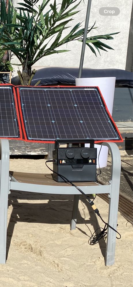 Портативна сонячна панель Dokio 150W з контроллером