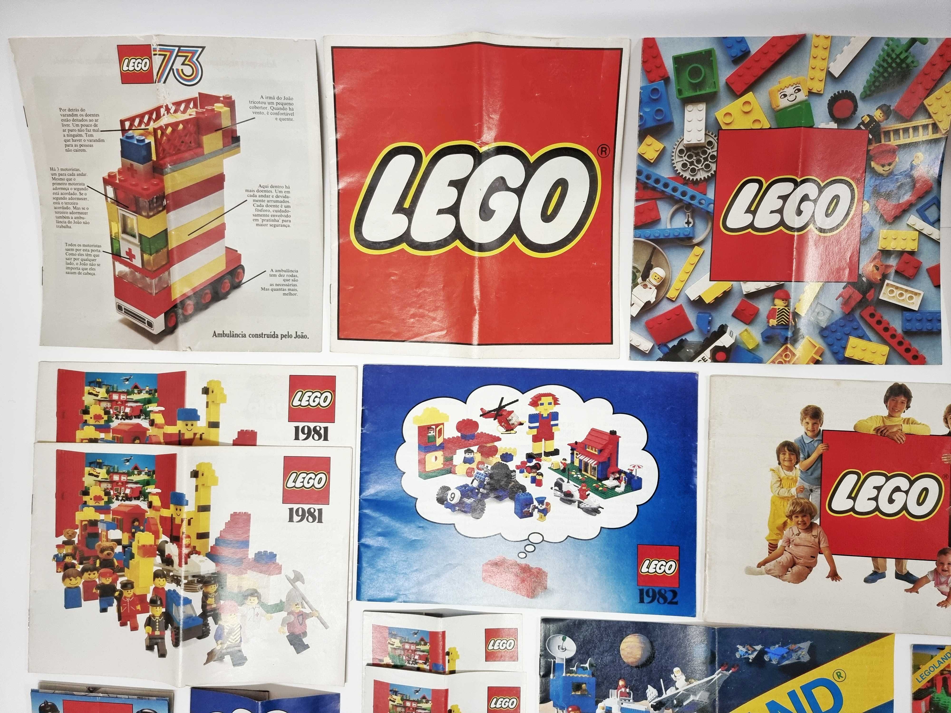 Lote de 20 catálogos Lego anos 70 a 80