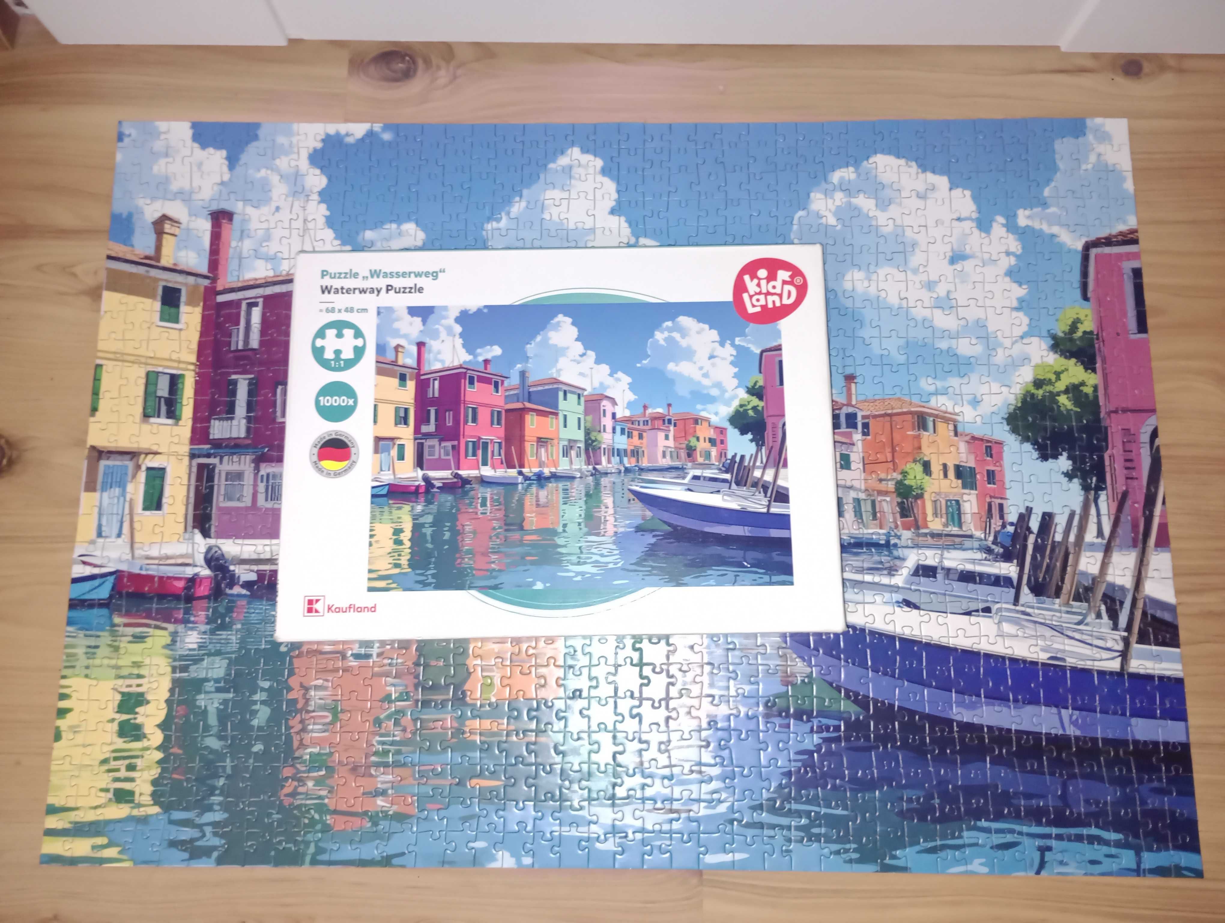 Puzzle 1000 elementów kompletne jak nowe