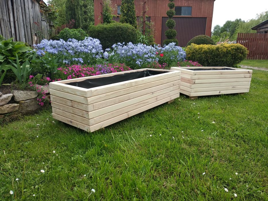 Donice drewniane doniczki pergole