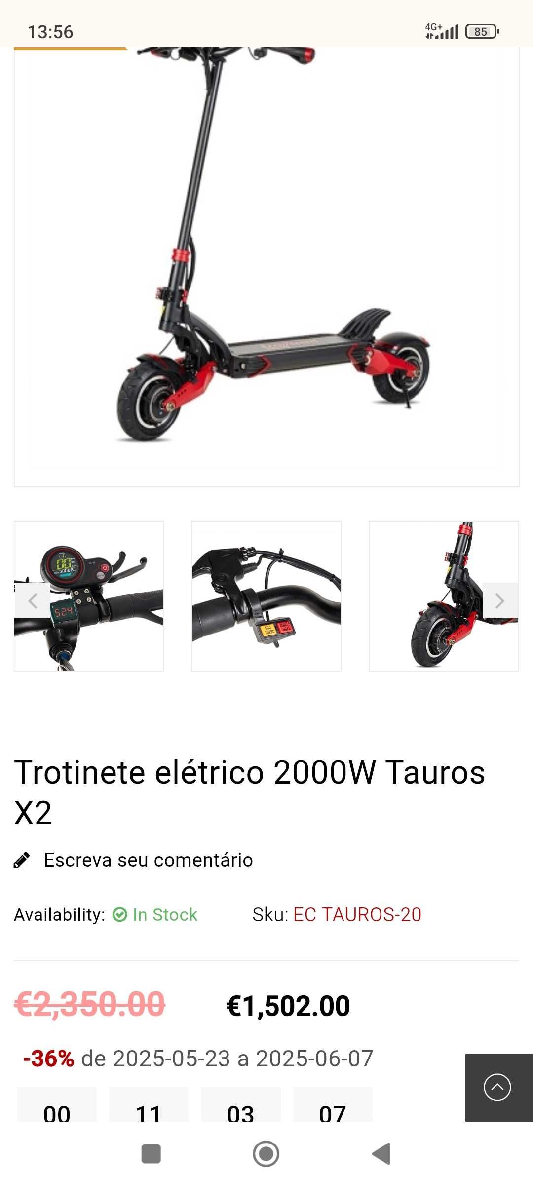Trotinete ecoxtrem 2000w dual motor.